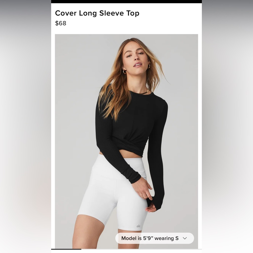 Alo Cover Long Sleeve Top